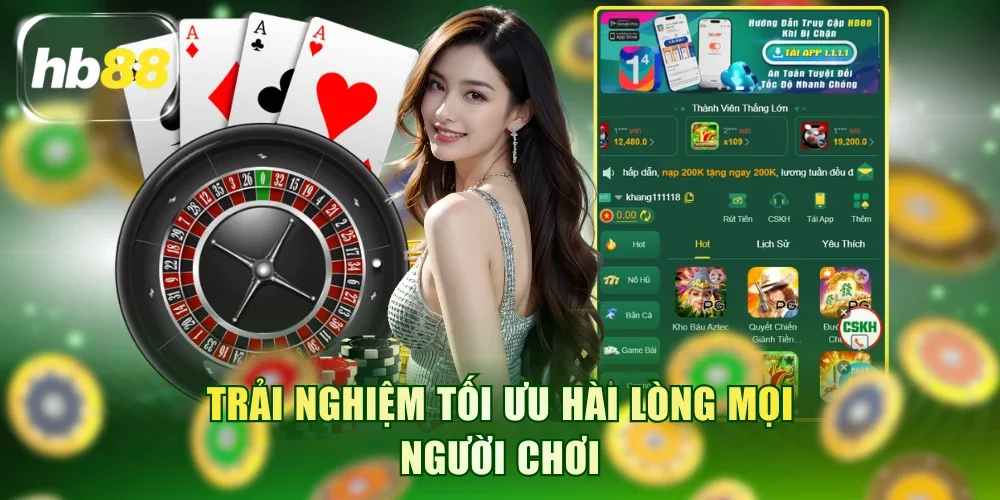 Trải nghiệm tối ưu hài lòng mọi người chơi